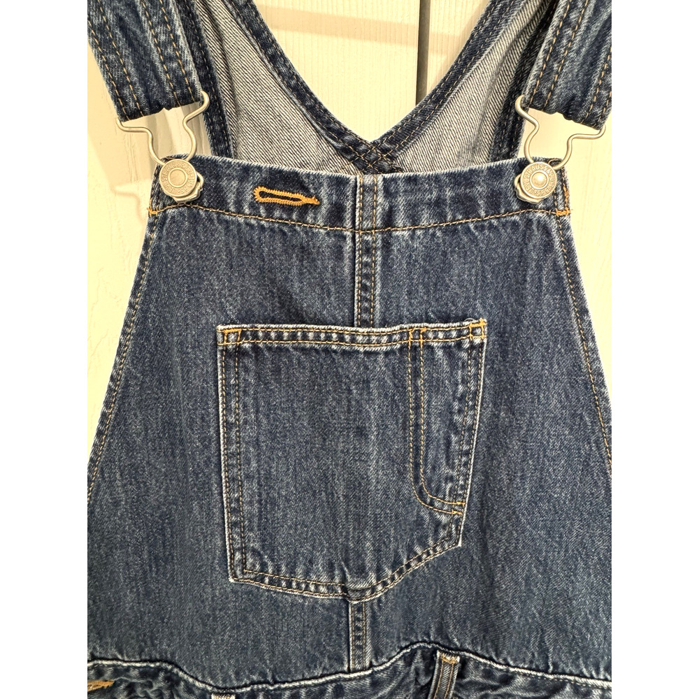 Levi's Women's Sz M Denim Bib Overalls Blue Jeans Straight Leg 30" Waist - Picture 3 of 10